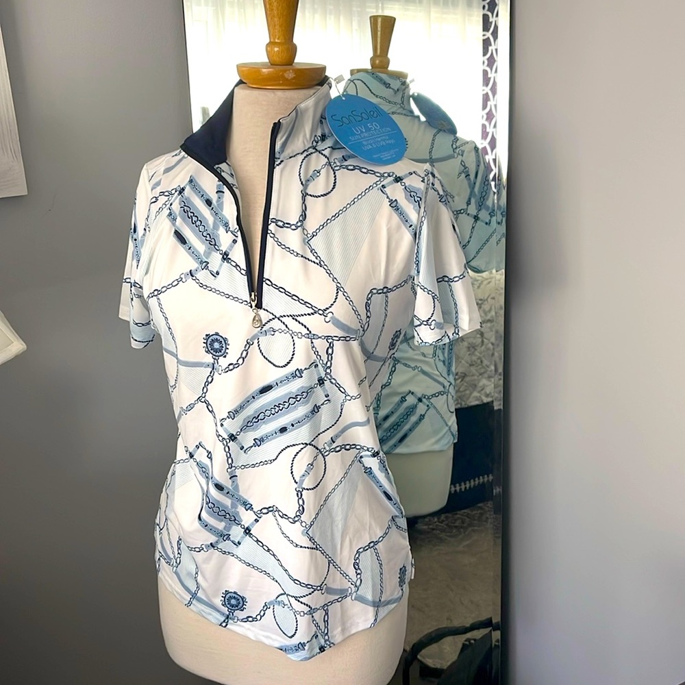 Sansoleil UV sun protection Short Sleeve top